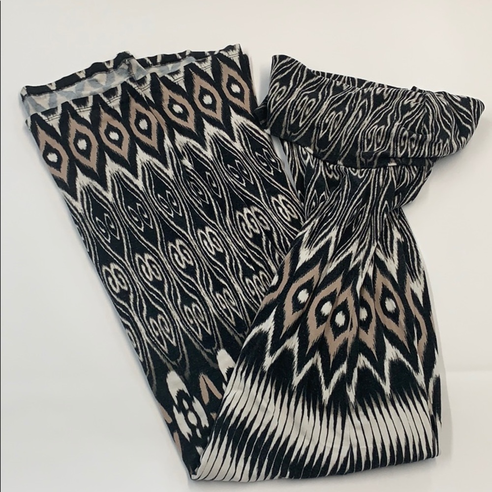 Black tribal maxi skirt